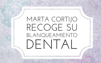 Nuestra paciente recoge su premio de un blanqueamiento dental